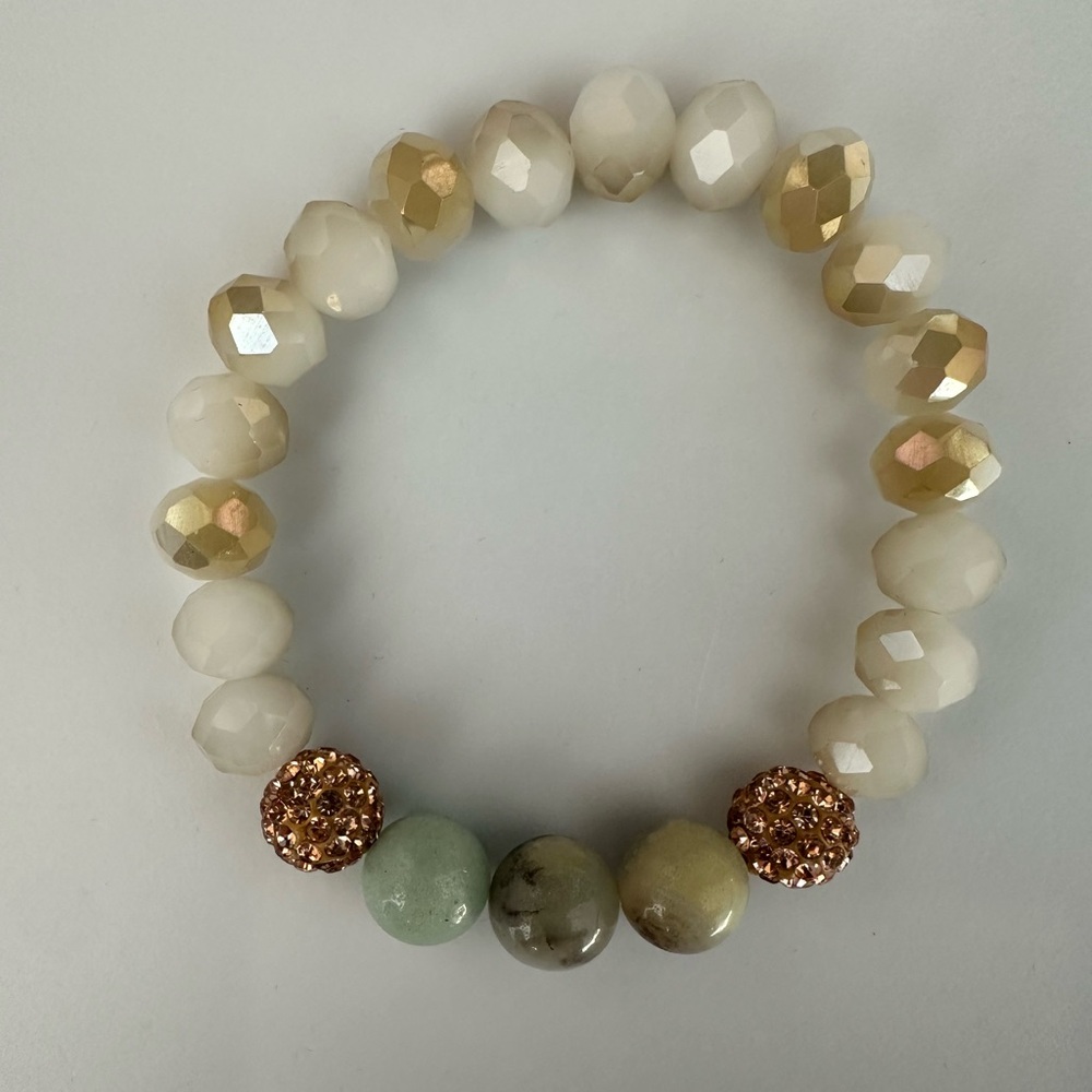 New piece Hand Bracelets in Ivory Color with white different style n styles
